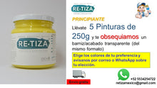 Cargar imagen en el visor de la galería, .. PROMO PRINCIPIANTE. Llévate 5 Pinturas de 250g y te obsequiamos un barniz/acabado transparente (del mismo formato). Envío GRATIS