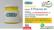 Cargar imagen en el visor de la galería, . PROMO PRINCIPIANTE. Llévate 5 Pinturas de 250g y te obsequiamos un barniz/acabado transparente (del mismo formato). Envío GRATIS
